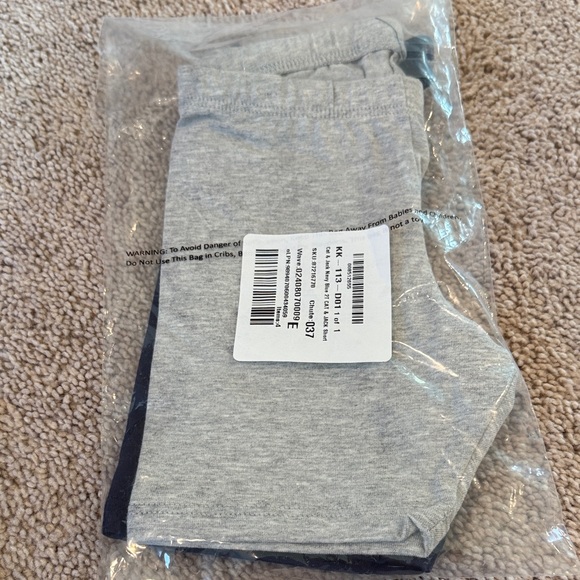 Toddler Girl 2T Cat & Jack Leggings and Short Bundle Black, Navy, Gray, Burgundy - Picture 2 of 2